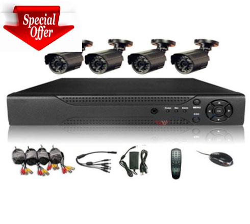 H.264 HDMI CCTV 4 Ch Digital Video Recorder (set)