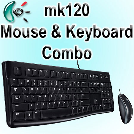 USB logitech mk120 keyboard and mouse