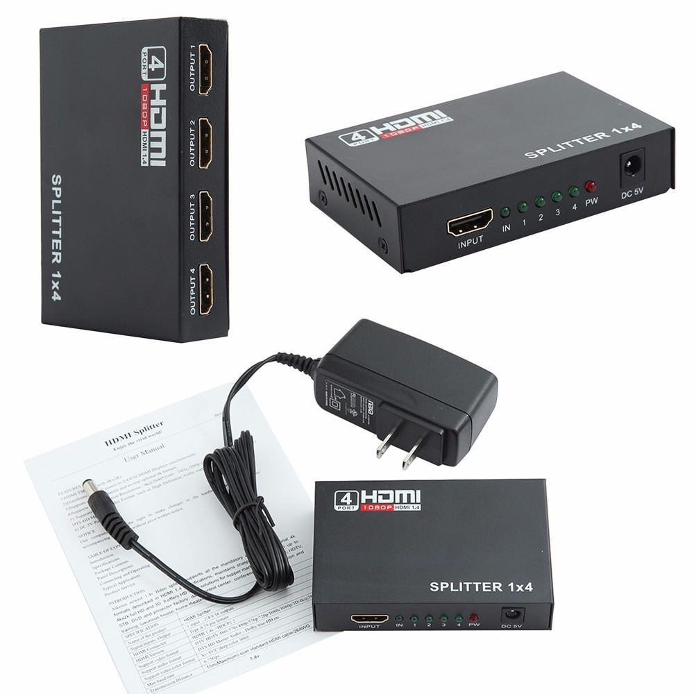 Full HD HDMI Splitter 1X4 4 Port