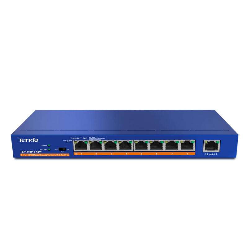 TEF1109P 9-Port PoE switch