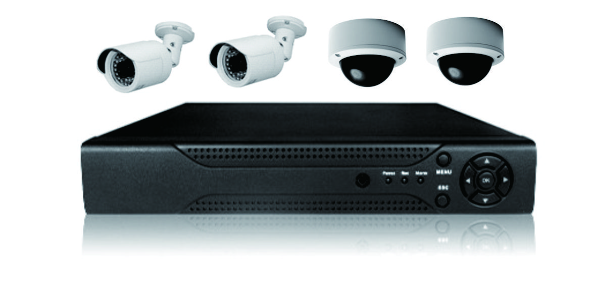 4 Channels NVR IP CCTV HD Camera System With Installation ！！！