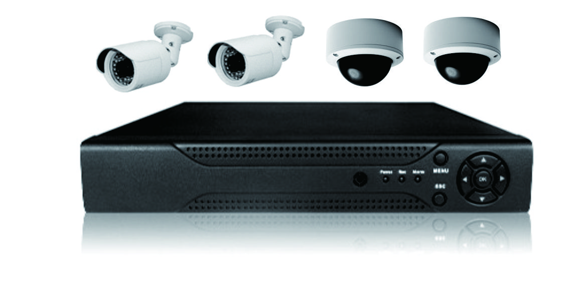 4 Channels NVR IP CCTV HD Camera System With Installation 