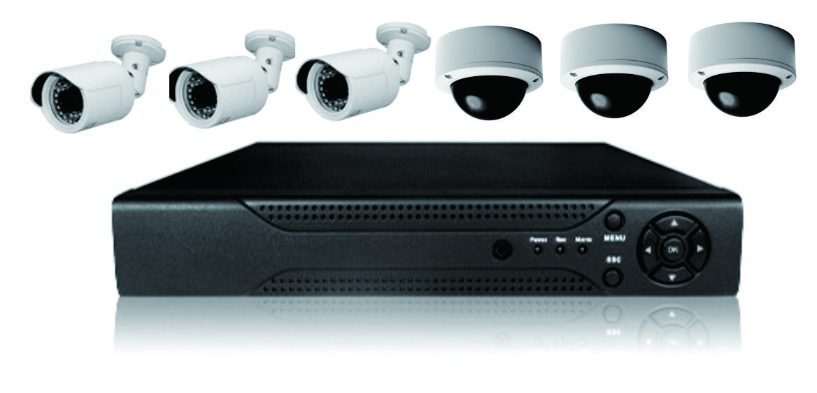 6 Channels NVR IP CCTV HD Camera System With Installation ！！