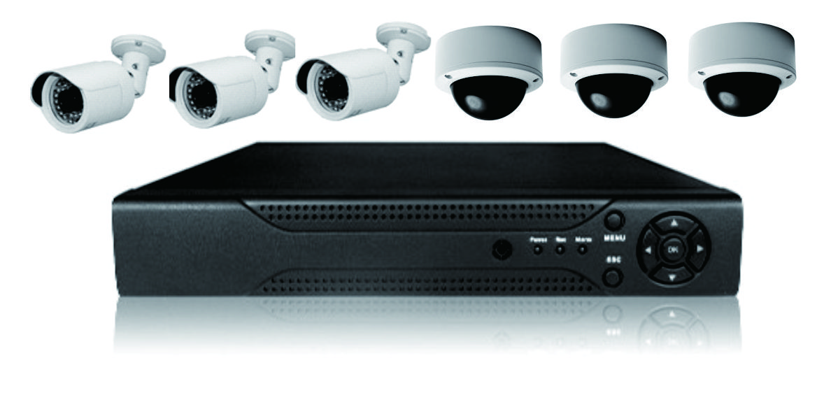 6 Channels NVR IP CCTV HD Camera System With Installation 